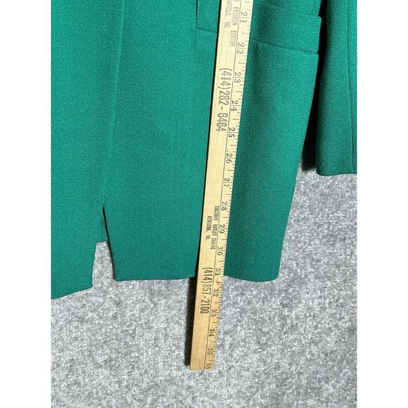 Vintage KASPER for ASL Wool Blazer Womens Size 8 Green One Button Lined - Picture 8 of 8